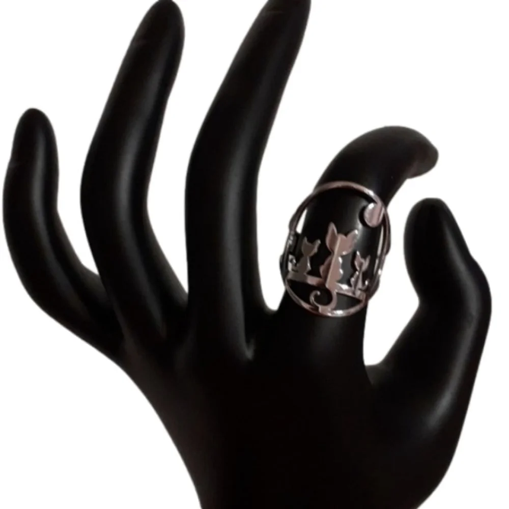 Sweet KITTY RING. Sz 7+ adjustable - Picture 5 of 5